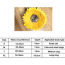 Cat Anti-bite Sunflower Soft Cloth Collar Pet Supplies, Specification: XL(Yellow)