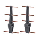 BRDRC Remote Control Eight Wood Antenna Signal Enhancer Suitable For DJI FPV Combo(Gray Red Copper)