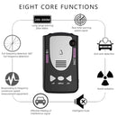 V7 Electronic Dog Vehicle Mobile Radar Test Early Warning Instrument(Black White)