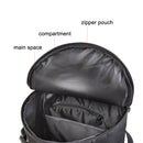 LEO 28085 Cylina Shape Fishing Gear Backpack Fishing Rod Outdoor Shoulder Bag(28085-B Black)