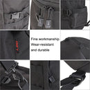 LEO 28085 Cylina Shape Fishing Gear Backpack Fishing Rod Outdoor Shoulder Bag(28085-B Black)