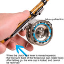 LEO 27757 Fast Reel Before Reeling Lever Brake Ice Fishing Reel, Specification: BLD 50 Right Hand