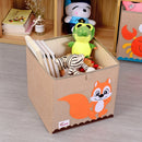 Youngshoots Cotton Linen Cartoon Toy Storage Basket Clothing Storage Box,Styleï¼š Ordinary(Squirrel)