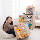 Youngshoots Cotton Linen Cartoon Toy Storage Basket Clothing Storage Box,Styleï¼š Ordinary(Squirrel)