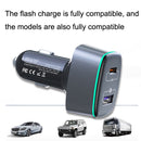GC-17 100W High-power Car Charger 2 In 1 Cigarette Lighter