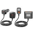 One For Four Car Charger QC3.0 Fast Charge 4USB Car Front And Rear Seat Car Charger, Style: Standard Edition