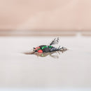 2 PCS LEO 28134 Bionic Bee Fly Hook Flying Fishing Hook Buoyant Bait Fishing Gear(Green)