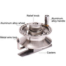 LEO 27758 Side Foot Front Reel With Guide Ring Ice Fishing Reel, Specification: BLT-60 Right Hand