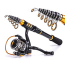 LEO 28004 Short Carbon Sea Pole Mini Road Fishing Rod Fishing Gear, Length: 210cm