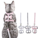 2 PCS Bow-knot Anti-breakaway Adjustable Cat Leash S(Green)