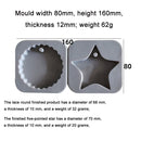 2 PCS DIY Handmade Aromatherapy Gypsum Wax Sheet Silicone Mold, Specification: Lace Circle&Pentagram