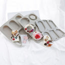 2 PCS DIY Handmade Aromatherapy Gypsum Wax Sheet Silicone Mold, Specification: Round&Lace Heart