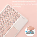 H01A 10 Inch Mini Portable Universal Wireless Bluetooth Keyboard with Touch(Pink)
