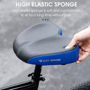 WEST BIKING Bicycle Widened And Comfortable Shock Absorbing Saddle(Black Red)