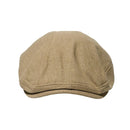 Retro Forward Cap Linen Cap Spring And Summer Beret(Light Khaki)