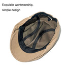 Retro Forward Cap Linen Cap Spring And Summer Beret(Light Khaki)