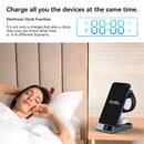 Z6 15W 5 In 1 Multifunction Wireless Charger with Night Light Alarm Clock(Black)
