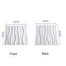 PVC Material Stereo 3D Shooting Background Board Photo Props,50 X 50cm(D095 Square Brick White)