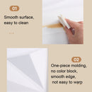 PVC Material Stereo 3D Shooting Background Board Photo Props,50 X 50cm(D081 Waves White)