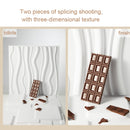 PVC Material Stereo 3D Shooting Background Board Photo Props,50 X 50cm(D094 European -style White)