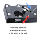 Adjustable Depth Woodworking Chamfering Planer, Specification: 45 Degree Flat Cutter Head