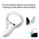 1 Pair Controller Grip Anti-collision Silicone Ring for Oculus Quest2(Transparent)