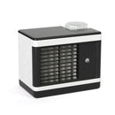 12W Water Cube Air Cooler Office Silent Air Conditioning Fan,Style: Without Spray(White)