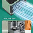12W Water Cube Air Cooler Office Silent Air Conditioning Fan,Style: Without Spray(White)