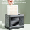 12W Water Cube Air Cooler Office Silent Air Conditioning Fan,Style: Without Spray(White)