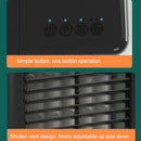 12W Water Cube Air Cooler Office Silent Air Conditioning Fan,Style: Without Spray(White)