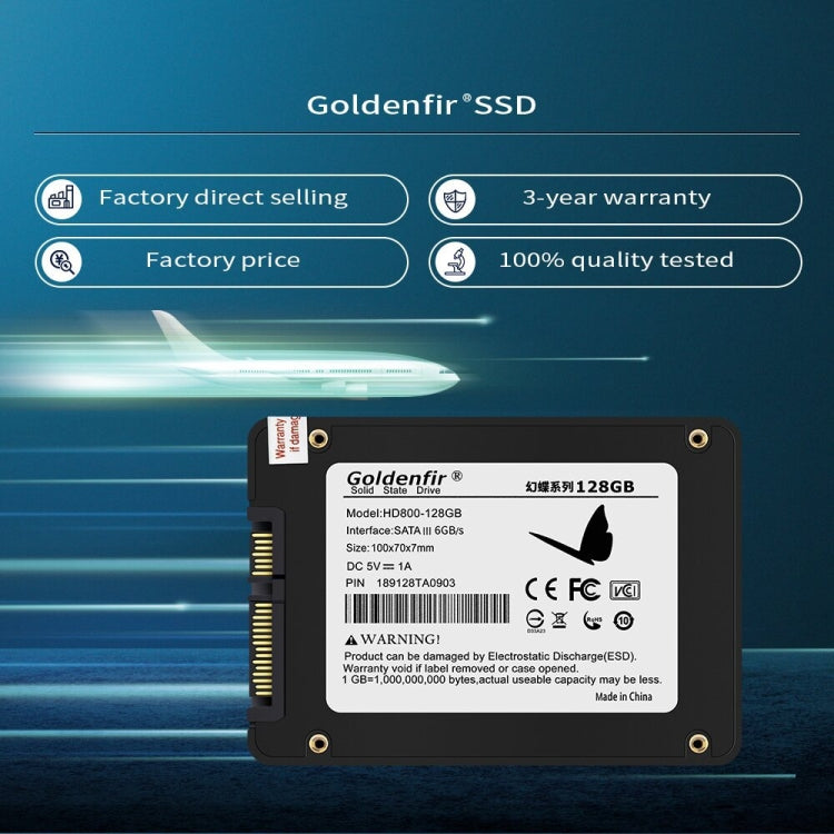 Goldenfir T650 Computer Solid State Drive, Flash Architecture: TLC, Capacity: 256GB