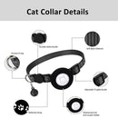Pet Cat Reflective Collar with Bell for Airtag Tracker(Orange)