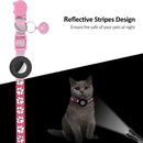 Pet Cat Reflective Collar with Bell for Airtag Tracker(Orange)