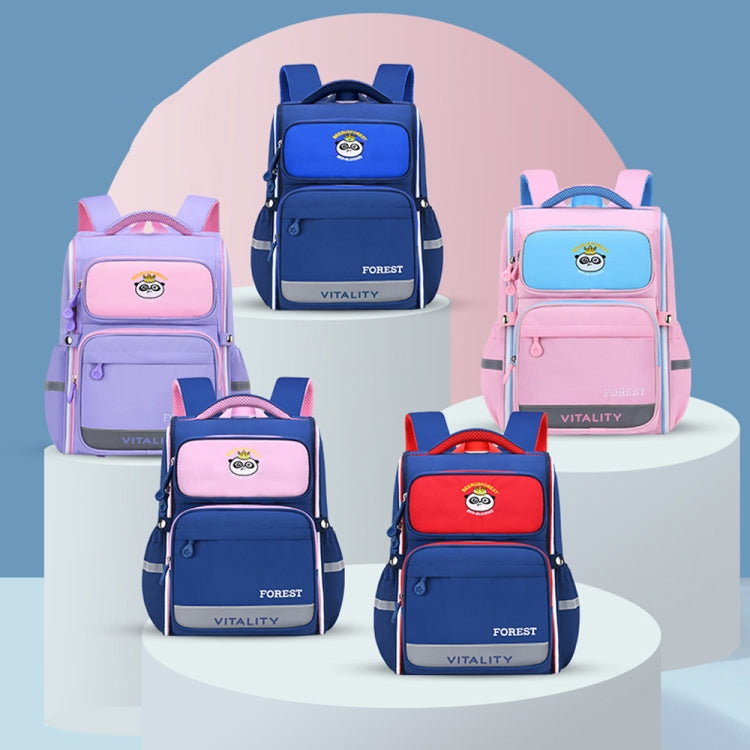 Top Bear W9808 Large-capacity Load-reducing Children Backpack, Size: L (Royal Blue+Blue)