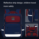 Top Bear W9808 Large-capacity Load-reducing Children Backpack, Size: L (Royal Blue+Blue)