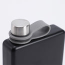9oz Portable 304 Stainless Steel Flagon Whiskey Vodka Wine Pot Hip Flask(Military Green)
