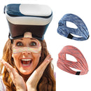 VR Glasses Head-mounted Breathable Sweat-proof Eye Mask(Black Gray)