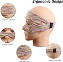 VR Glasses Head-mounted Breathable Sweat-proof Eye Mask(Black Gray)