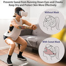 VR Glasses Head-mounted Breathable Sweat-proof Eye Mask(Blue White)