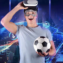VR Glasses Head-mounted Breathable Sweat-proof Eye Mask(Blue White)