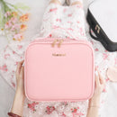 NICELAND TM1060 Large Capacity With Lamp Makeup Bag Portable, Color: Small Pink