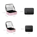 NICELAND TM1060 Large Capacity With Lamp Makeup Bag Portable, Color: Small Black