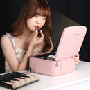 NICELAND TM1060 Large Capacity With Lamp Makeup Bag Portable, Color: Large Pink