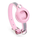 For Airtag Tracker Protective Cover Pet PU Collar, Specification: S(Pink)