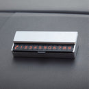 Sliding Cover Hidden Double Side Number Magnetic Suction Car Temporary Parking License(Silver)