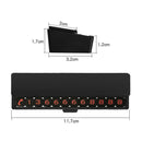 Sliding Cover Hidden Double Side Number Magnetic Suction Car Temporary Parking License(Silver)