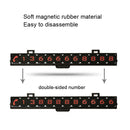 Sliding Cover Hidden Double Side Number Magnetic Suction Car Temporary Parking License(Silver)