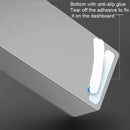 Sliding Cover Hidden Double Side Number Magnetic Suction Car Temporary Parking License(Silver)