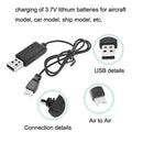10PCS USB Charging Cable 3.7V 350mAh Air To Air Plug Without Protecting For Drone(Black)