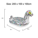 Airmyfun AW-40001 Inflatable Recliner Floating Row Adult Water Spray Toy Mount(Color Leopard)